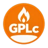 Pictogramme du carburant GPLc : symbole blanc sur pastille orange